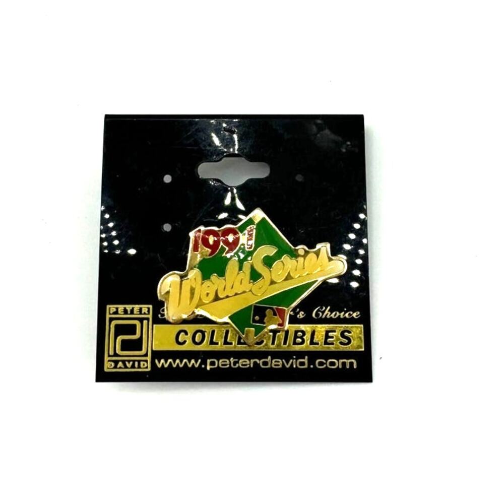 Vintage World Series 1991 Baseball Pin‎ Peter David MLB